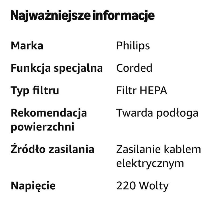 Philips Odkurzacz bezworkowy z serii 3000 używany
