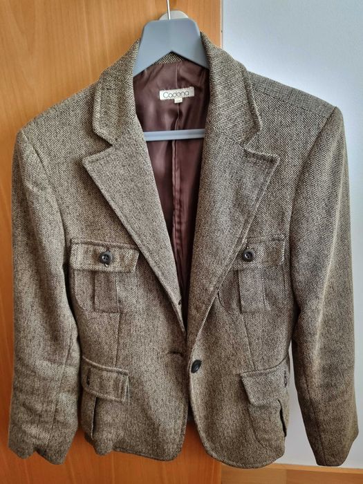 Blazer com padrão acastanhado Cadena, tamanho 36