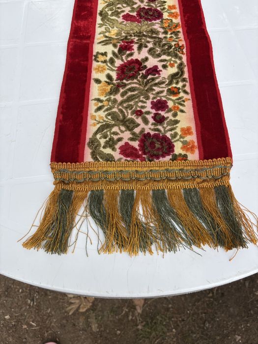 Pano em veludo antigo