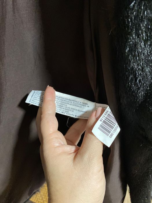 Casaco o preto imitação pêlo