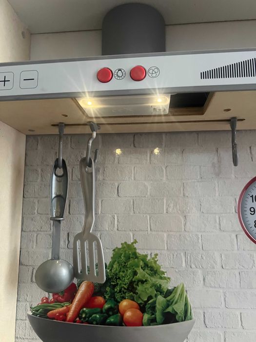 Cozinha de Brincar Infantil com Luzes e Sons + 2 Caixas de Acessórios+ batedeira + torradeira + caixa registadora