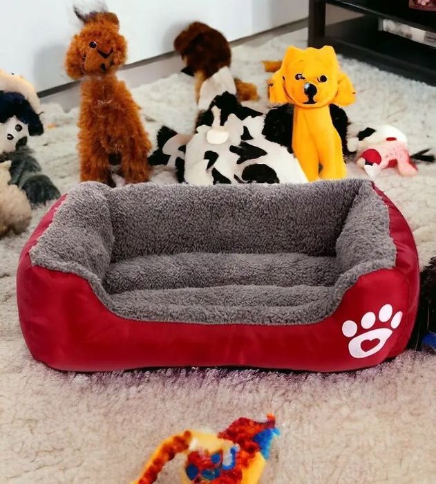 Лежанка пуф для тварин прямокутна 44х33 см м'який зручний лежак