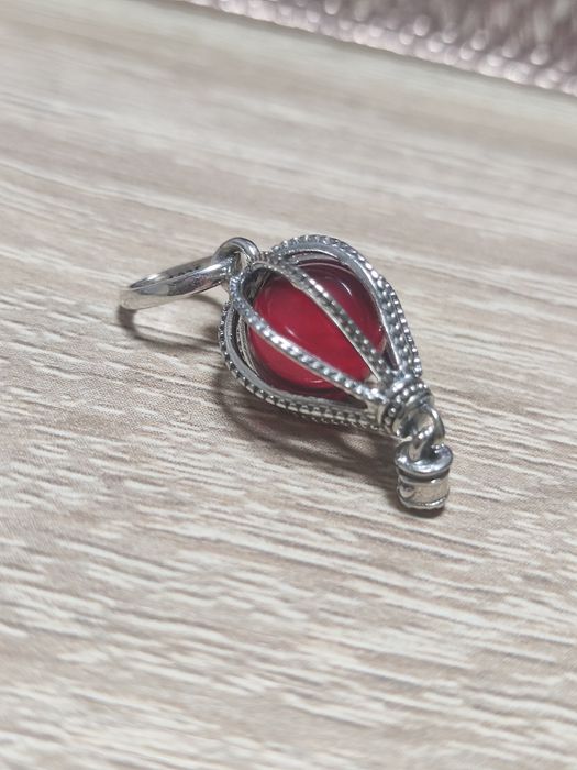 Piękna zawieszka balon murano S925 nowy charm's
