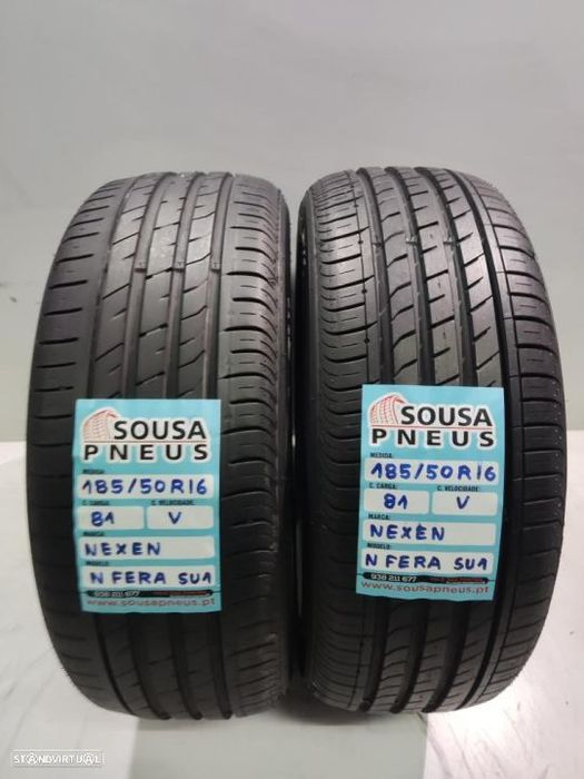 2 pneus semi novos 185-50r16 nexen - oferta dos portes