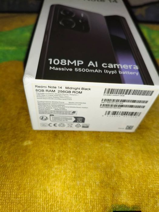 Xiaomi Redmi Note 14 256GB Como Novo