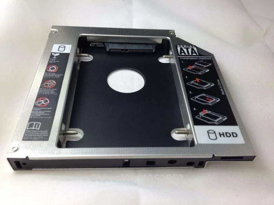 PC - Adaptador Caddy para Disco SSD / HDD Sata 2.5" - 12,7mm - NOVO