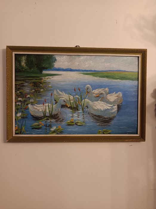 Max Koester ?.Kaczki .Obraz .Germany.