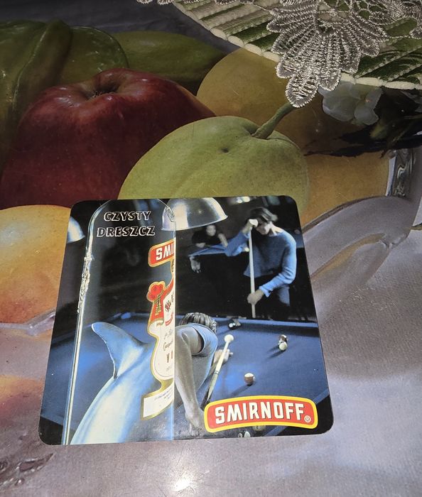 Podstawka kolekcjonerska Smirnoff z 1996 roku, podkładka