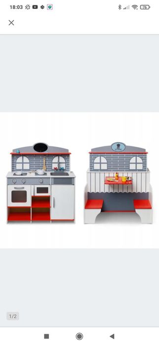 Drewniana kuchnia i restauracja 2w1