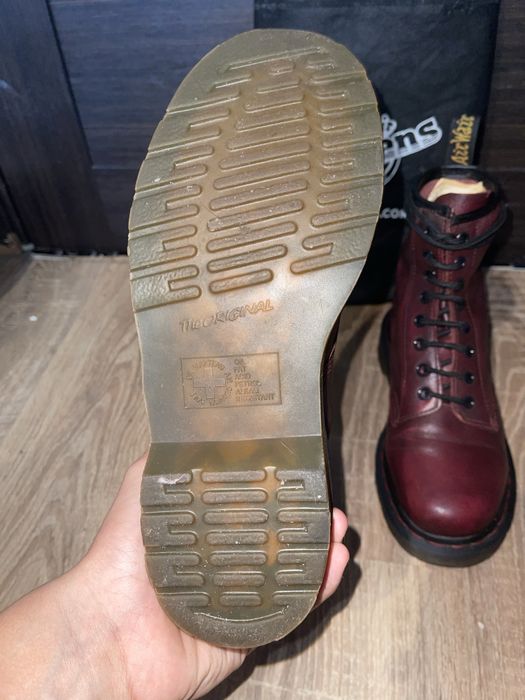 Ботинки Dr. Martens 1460 Pascal Cherry Red (Red Stitch) — Оригинал (37 р / UK 4)