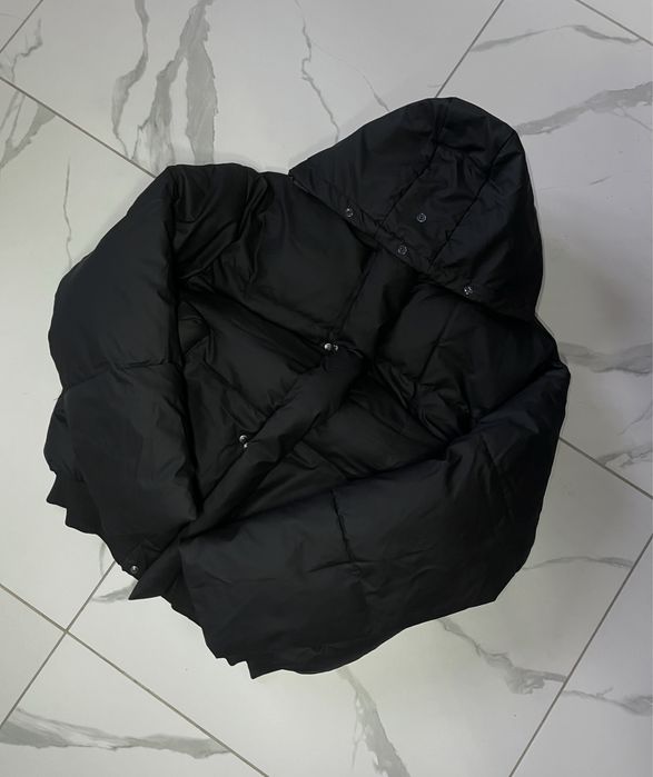 пуховик дутий чорний куртка курточка зимова