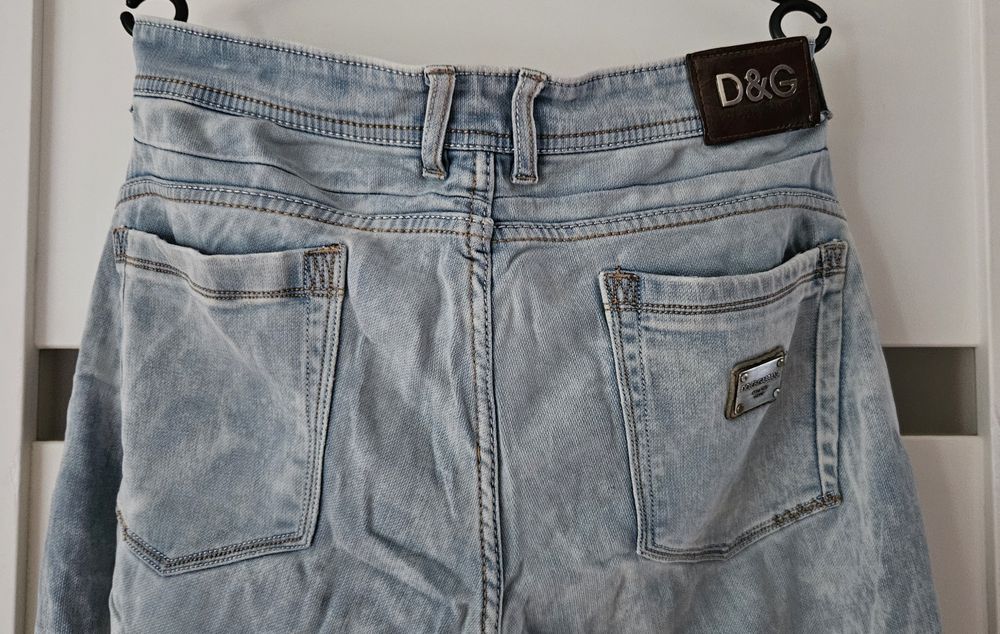 Dolce gabanna spodnie 36 jeansy niebieskie armani boss gucci tommy