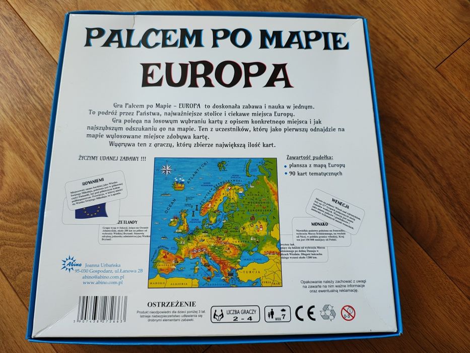 Gra Abino Palcem po Europie