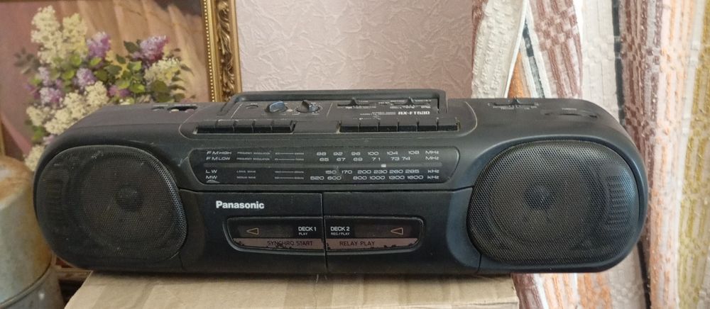 двухкассетный магнитофон Panasonic