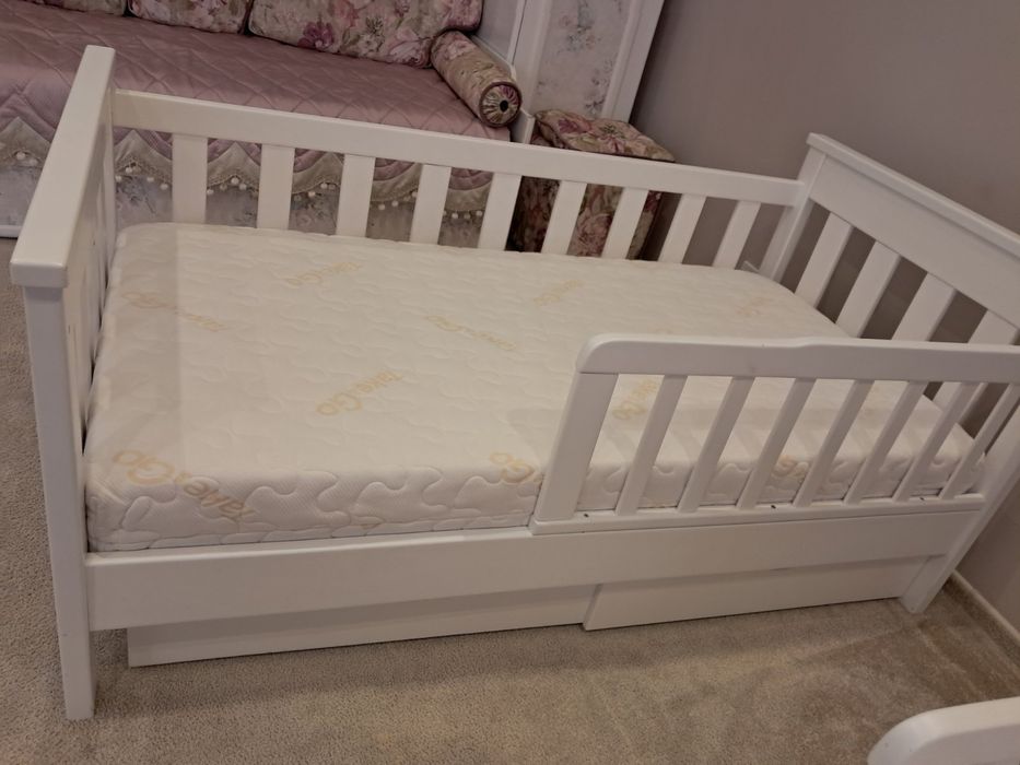 Пррдам Ліжечка дитячи з матрацом