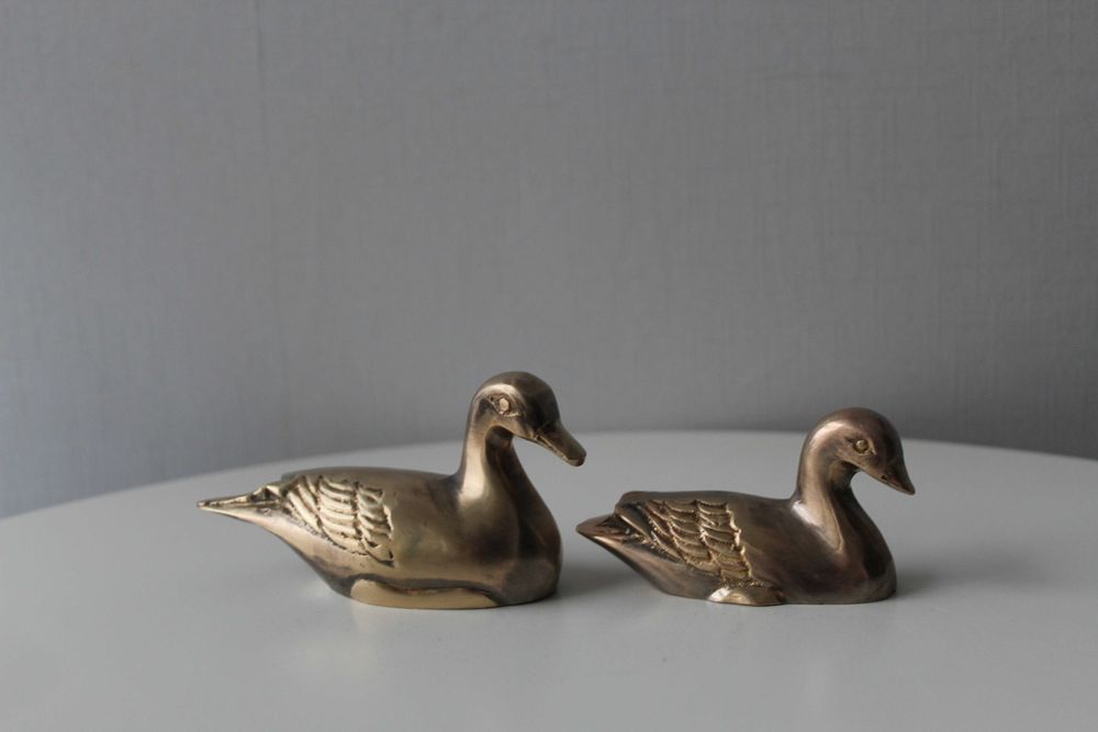 Утки, качка, бронза, Германия, 2 шт, пара