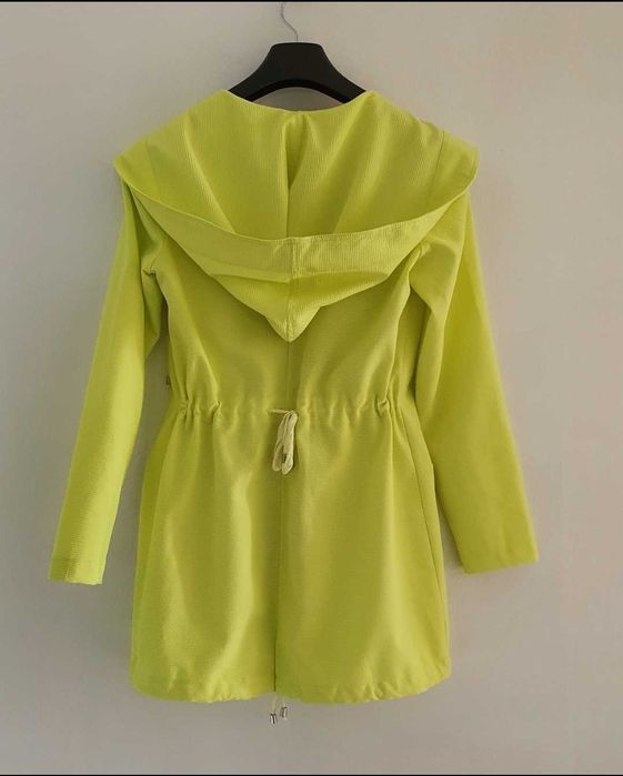 Płaszczyk  kurtka parka neon limonka wysyłka gratis