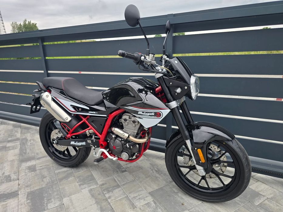 Malaguti Monte Pro 125 , 2021r , JAK NOWY , tylko 2312 km. kat. A1 , B ( drakon mt ybr