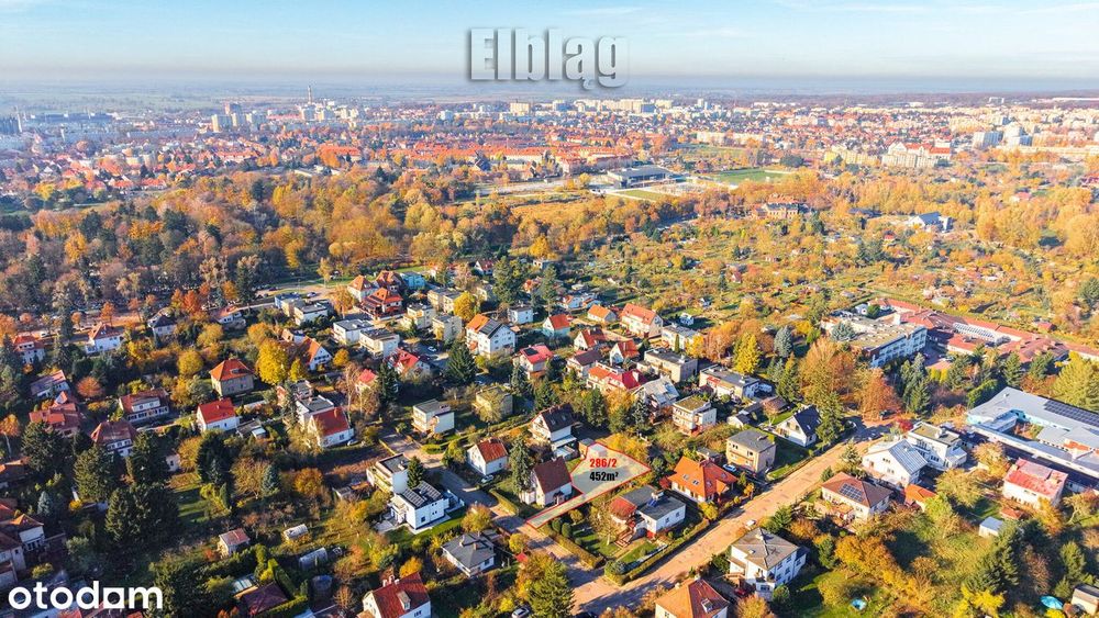 Działka budowlana 452 m² – ostatnia taka lokalizacja w Elblągu! WZ
