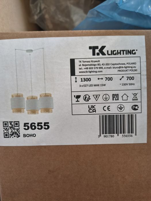 Żyrandol, lampa wisząca TK Lighting Boho  565