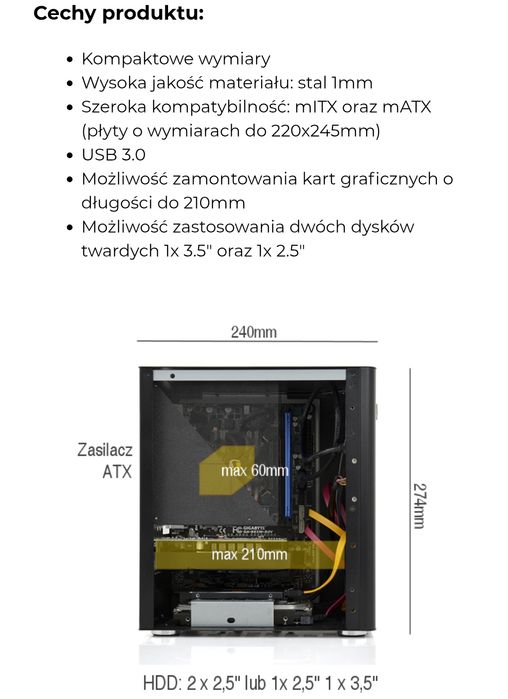 Mini komputer i5 4570  - 16 GB RAM H81M-A