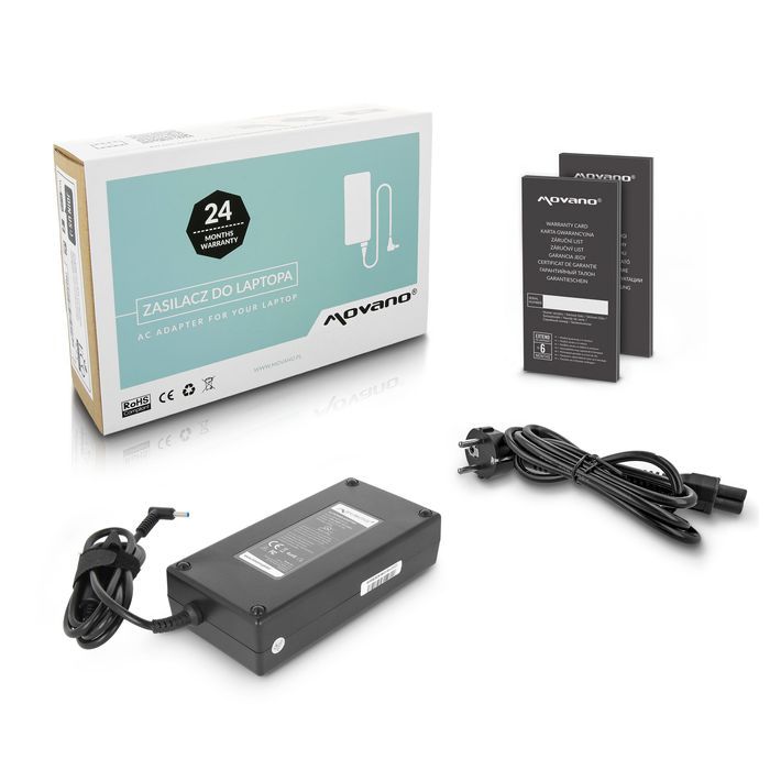 Carregador Movano 19.5v 10.3A (4.5x3.0 mm) 200W para HP