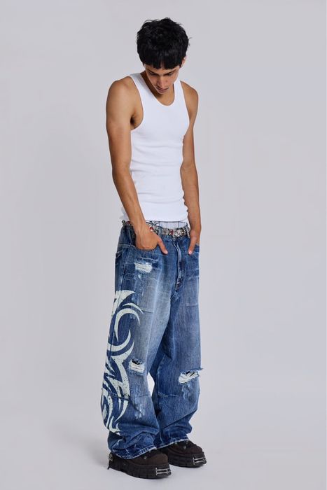 Jaded London Light Wash Blade XL 26-36 Colossus Jeans