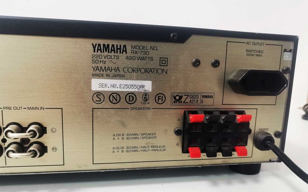 Yamaha RX-730 + CDX-490 Zestaw Audio HI-FI Wzmacniacz Amplituner Odtwarzacz