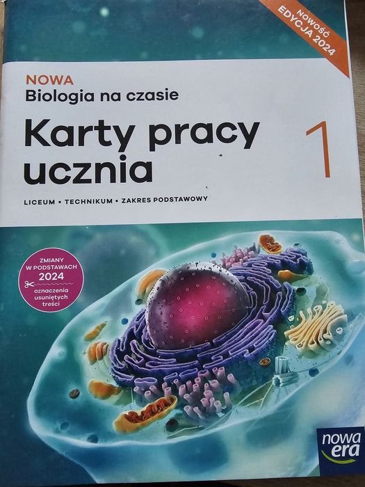 Podręcznik i karty pracy do biologii , liceum