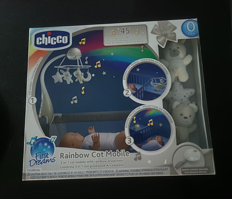 Mobile Chicco Arco-íris (como novo)
