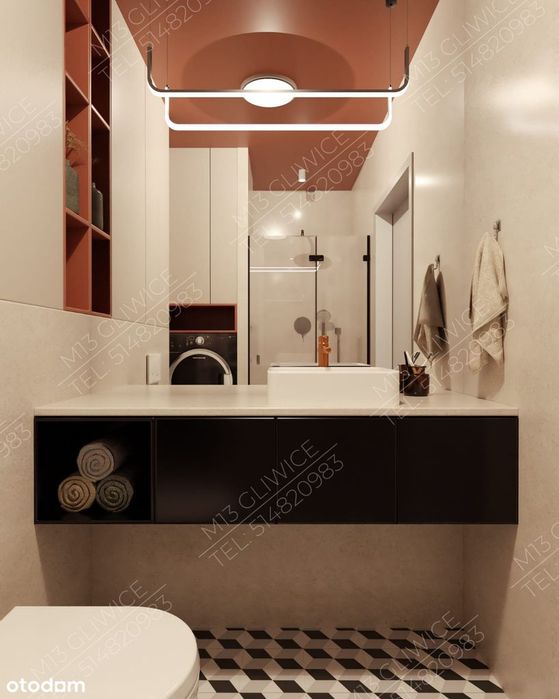 2-pokojowy apartement z tarasem w centrum Gliwic - Moniuszki 13 - Więcej