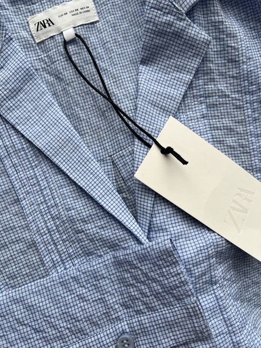 Рубашка Zara оверсайз хлопок