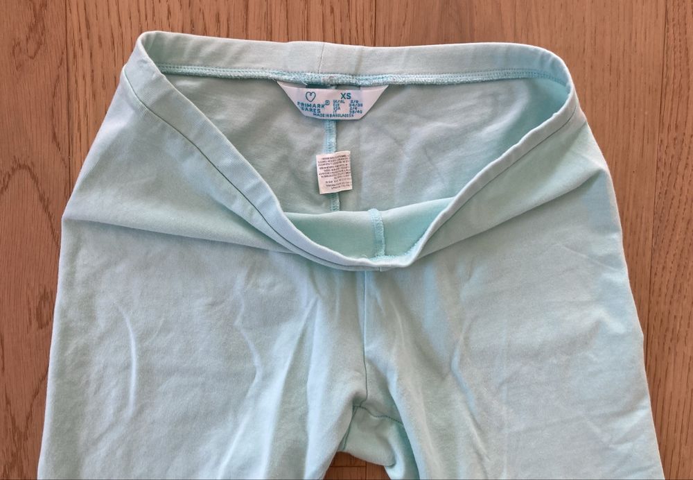 Legginsy 1/2 krótkie spodenki miętowe Primax r. XS