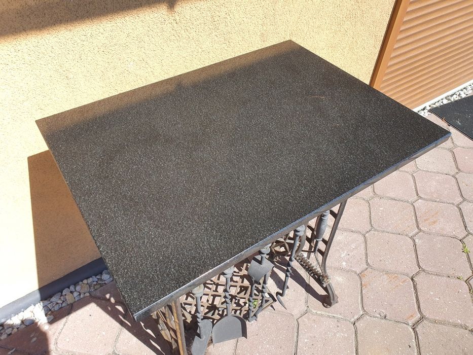 Stojak stół blat kamienny singler