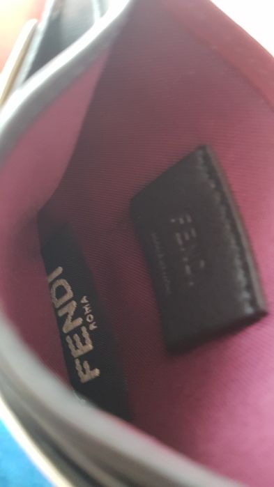 Fendi Roma Pekin Italy case card etui na karty kredytowe portfel skóra