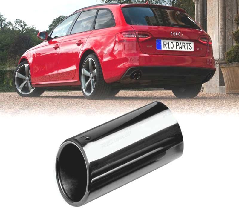 PONTEIRA DE ESCAPE PRETO BRILHANTE LOOK S LINE