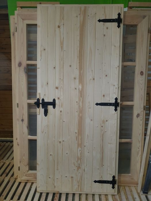 Drzwi drewniane do piwniczki 90 x 200