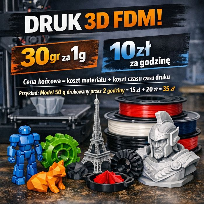 Druk 3D wydruki 3d