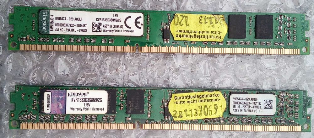 Оперативная память kingston DDR3 4gb 10600
