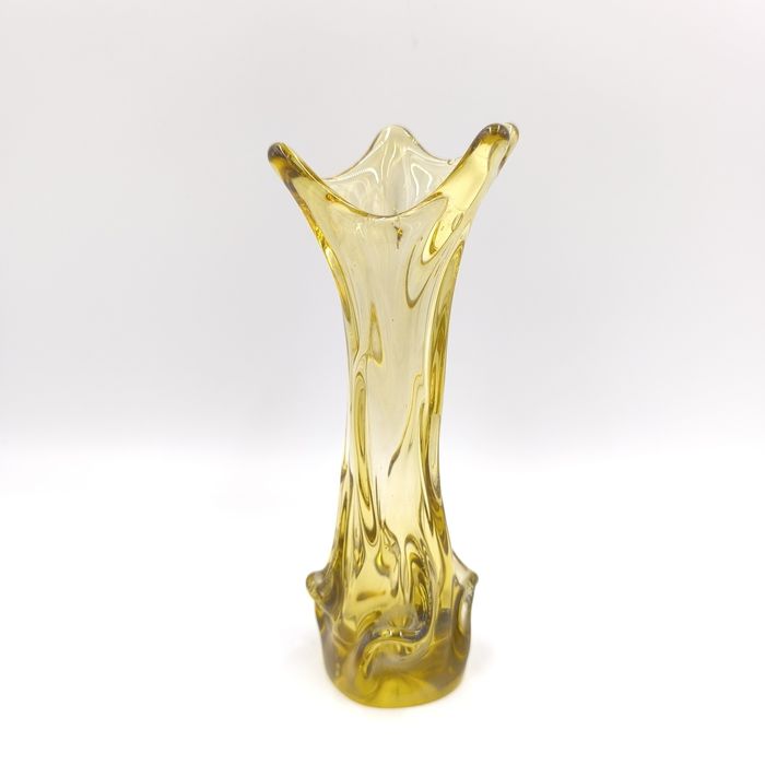 Wazon Wazonik sękacz Vintage Retro Szkło Kolorowe