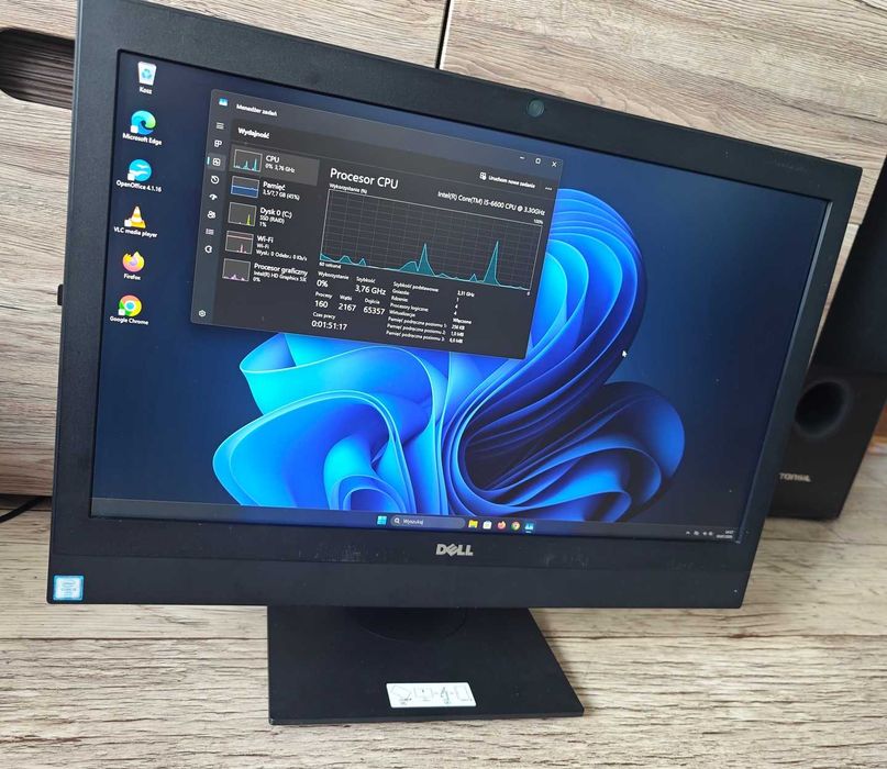 Komputer typu All in one Dell Optiplex 7440 I5-6600 4x3.3GHz 8/128GB komputer z monitorem