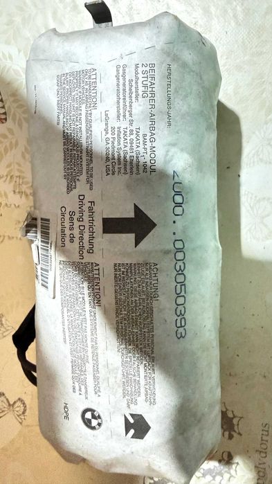Airbag de passageiro (módulo do tablier)