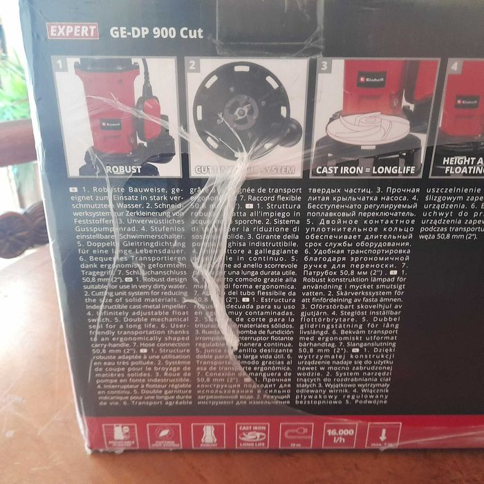 Bomba de esgoto (embalagem por abrir)