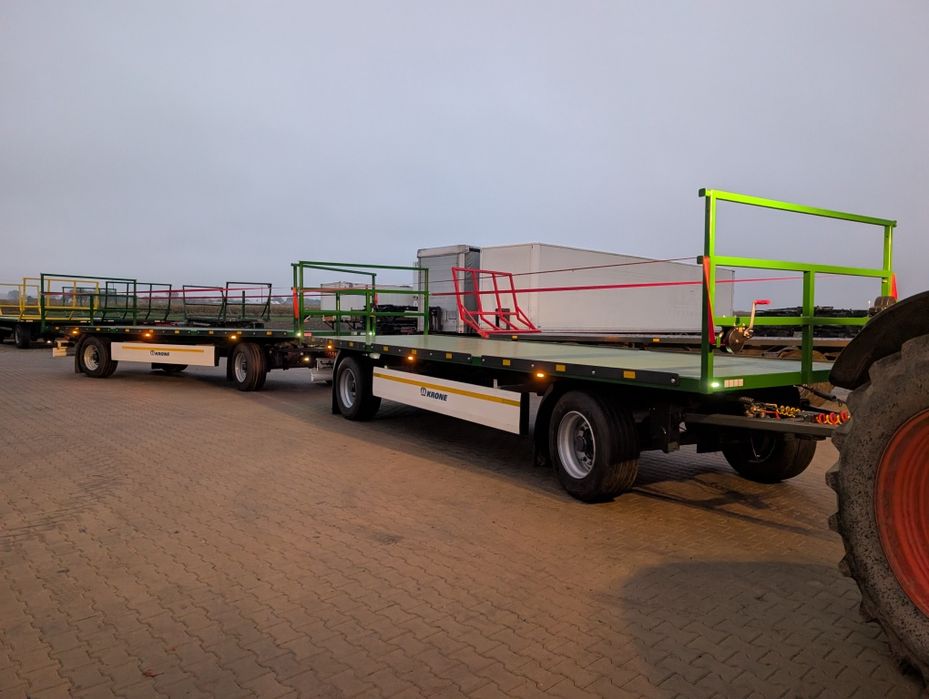 Przyczepa do bel skrzyniopalet balotów platforma laweta