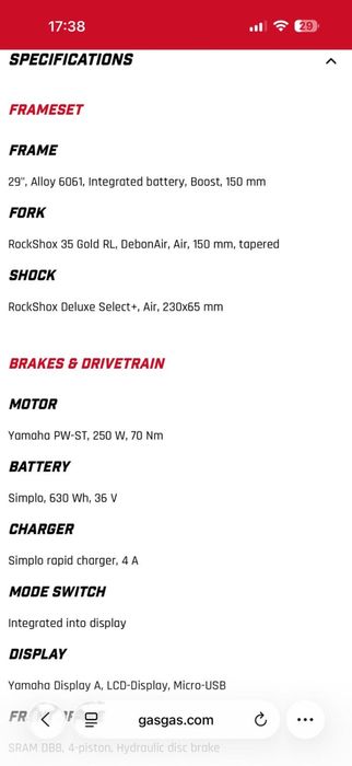 Gasgas TRA FE como nova