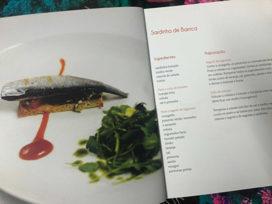 Livro de culinária _ grandes chefes da Visão