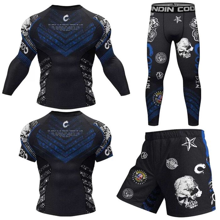 Комплект 3 в 1 Cody Lundin Jiu Jitsu, Dracon рашгард, шорти, футболка.