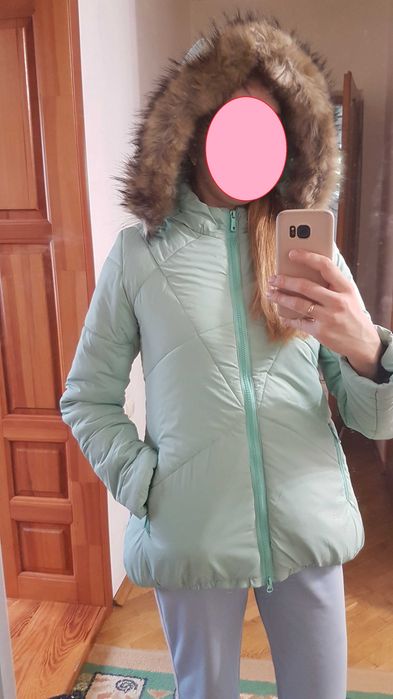 зимова куртка для вагітних пуховик для беременных