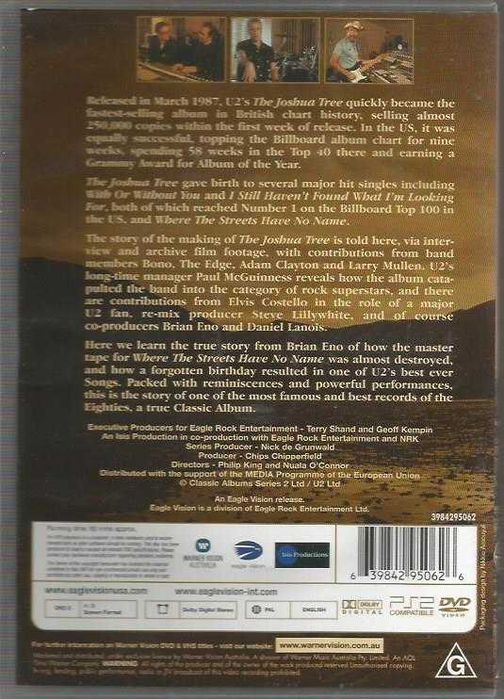 U2 - The Joshua Tree (DVD)