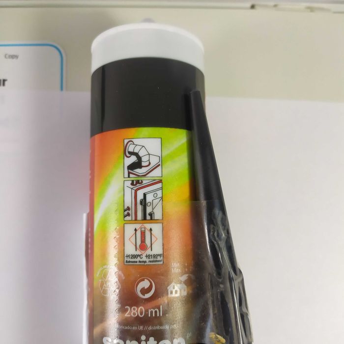 Silicone resistente a altas temperaturas até 1200graus